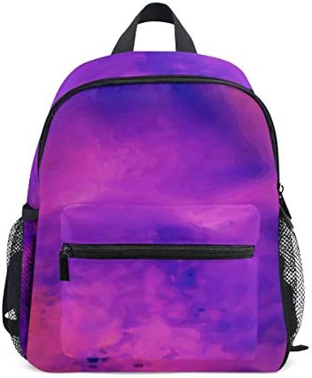 Yokii Kids Backpack 3D Graphic Print Smoke Form gradient background Pre-School Bag for Kindergarten Toddler Boy Girls