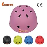 Lanova Toddler Kids Adjustable Bike Helmet,CPSC Certified Cycling Multi-Sport Safety Skating Scooter Helmet for 3 to 8 Years Old Girls/Boys