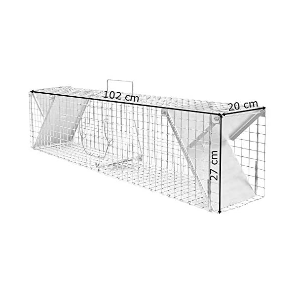 Tierfalle Lebendfalle für Ratten Marder Lebend Garten Marderfalle Rattenfalle Kaninchen Katze Fuchs 102 cm Falle… – Bild 6