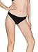 La Volupte 6 Pack Women's Underwear Breathable Cotton Thong Panties (Large, Black)