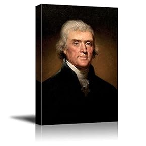 Official Presidential Portrait of Thomas Jefferson by Rembrandt...