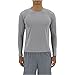 adidas Men's Baselayer Climacool UPF Long-Sleeve Crew Shirt Undershirt (1-Pack), Grey, LARGE