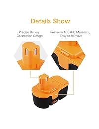 Dosctt Repuesto para batería Ryobi de 18 V, cargador Worx y Makita