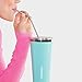 Corkcicle Tumbler-Classic Collection-Triple Insulated Stainless Steel Travel Mug, 16 oz, Gloss Turquoise