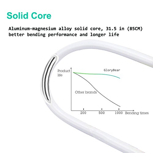 image for GloryBear Cell Phone Tablet Stand Holder Clip with Grip Flexible Long 