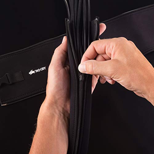 image for NoCry 154-pc Cable Organizer Kit - Includes 4 Black Wire Sleeves, 50 C