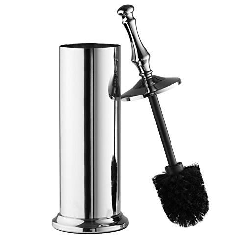 AMG and Enchante Accessories Toilet Brush and Holder, TB114A CHR, Chrome - Thumbnail 5