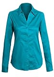 Women's Classic Button Down Long Sleeve Fitted Shirt