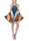 Women's Sleeveless Embroidered Short Dress