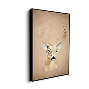 for Living Room Bedroom Animal Portrait Framed for