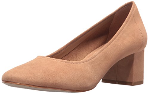 STEVEN by Steve Madden Women's Tour Dress Pump, Camel Suede, 10 M US