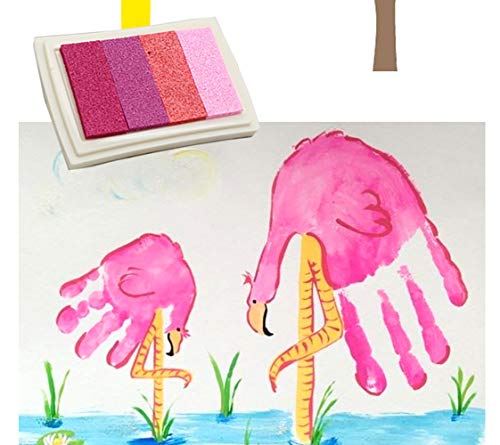 Craft Ink Pad, Set of 6 Washable DIY Stamp Ink Pads for Kids, 24 Colors - Thumbnail 3