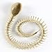 Honfill Skeleton Snake for Halloween Skeleton Decorations, 7 x 6 x 1.37 Inch Skeleton Yard Décor and Bones Animals, White