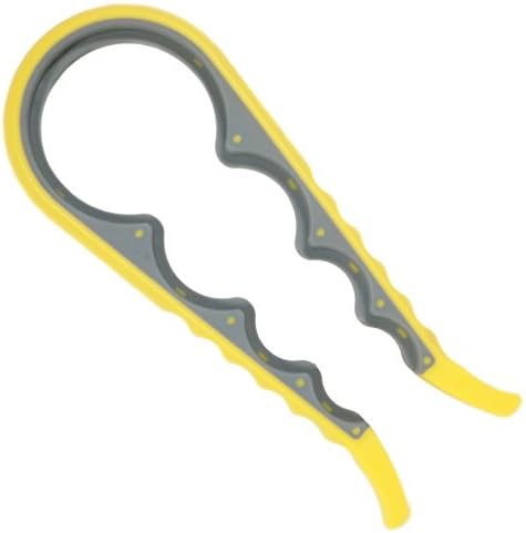 Color Cuisine Jar and Twist Off Bottle Opener (Yellow/Grey)