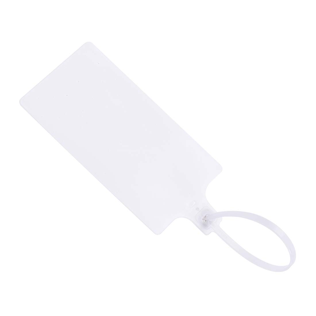 sourcing map Plastic Zip Ties Seals Anti-Tamper 255mm Length Large Size for Container Luggage, White, Pack of 20