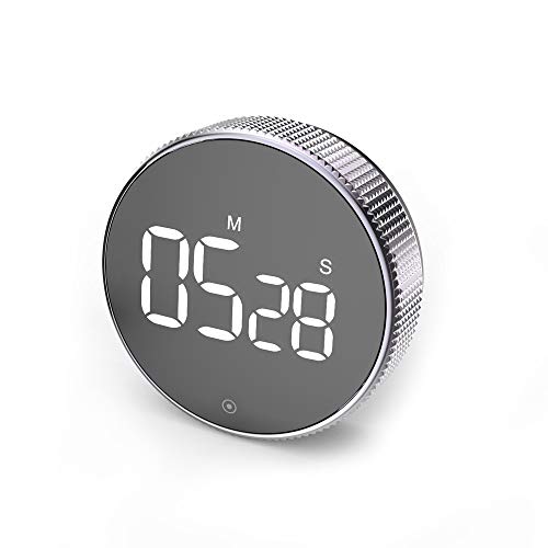 BALDR Digital Kitchen Timer, LED Twist One Button Setting Egg Timer, Magnetic Countdown & Count Up Timers for Cooking, Kids, Teachers, Classrooms or Home Gyms