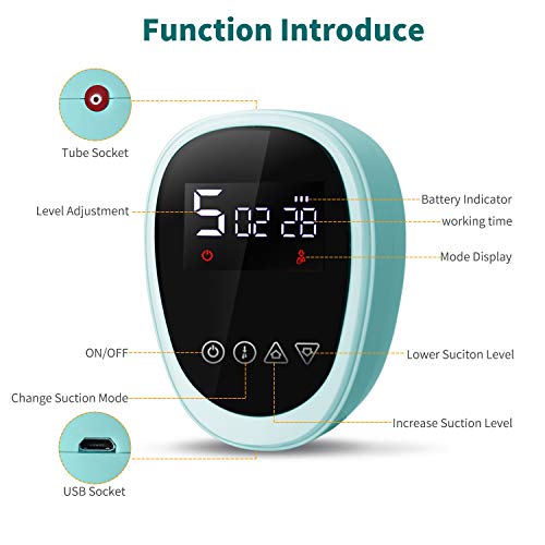Electric Breast Pump, UTOBY Rechargeable Portable Double Pumps Nursing Breastfeeding Pump Pain