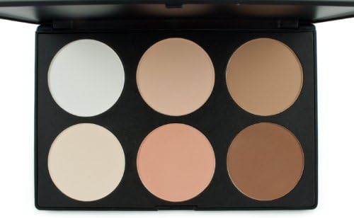 ieasysexy Professional 6 Colors Contour Face Power Foundation Concealer Camouflage Foundation Makeup Palette make up power two type can be choose (A style)
