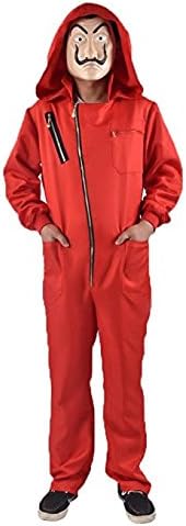La Casa De Papel Salvador Dali Cosplay Movie Costume Deluxe Halloween Coverall (M)