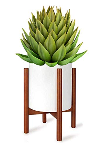 Wood Plant Stand for Flower Pot Holder, Modern Plant Holders Used for Office & Home Decor, Ideal to Display on Both Indoor & Outdoor, Easily Flip Brown Color| 14″/10″ (Plant and Pot not Included)