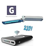 GermZapper UV Light Sanitizer Foldable Travel UV Sanitizing Wand, Sterilizer Wand For Cell Phone, Smartphone, Kids Toys, Bathroom, Cosmetics,Proven to Kill Germs