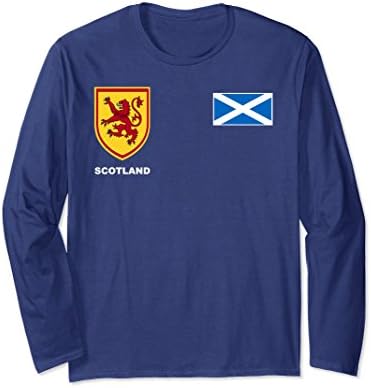 Unisex Scotland Scottish Rugby Long Sleeve T-Shirt 2XL Navy