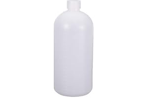 HDPE Reusable Plastic Bottle Container Clear Empty Bottle with Screw Cap 1L Capacity Suitable for Food Oils Adhesives E-Liqui
