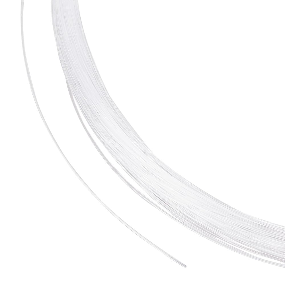 HOBBIESAY 2 Rolls Nylon Fishing Wire 70m Strong Nylon String Supports Round Clear Nylon Line Clear Invisible Hanging Wire for Bridal Dress Hat Brims Diameter: 1mm