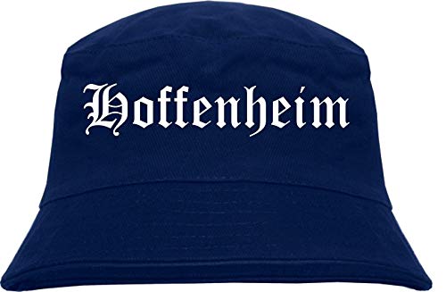 sostex Hoffenheim Fischerhut - Dunkelblau - Altdeutsch - Bedruckt - Bucket Hat Anglerhut Hut