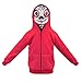 KINOMOTO Animation Miguel Costume Cosplay Jacket Coat Kids Sweatshirt Zipper Hoodie with Mesh Mask (130CM/5-6 Years)