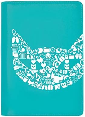 Cute Cat Icon Passport Wallet,Passport Cover,Passport Holder,Leather passport wallet