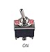 Podoy Heavy Duty Toggle Switch On-Off-On DPDT 6 Pin 15A 250VAC / 20A 125VAC with Waterproof Boot Cover (2 Set)