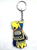 Yellow Glove VR46 Signture Rubber Motorclycle Key Fob Ring Chain For CBR GSXR ZX YZF Universal