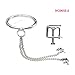 SM Metal Collar with Butterfly Nipple Clamps Fantasy Erotic Bondage Restraint Set for Couples and Lover,Nc005s~2thumb 2