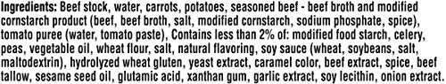 Campbell's Chunky Beef with Country Vegetables Soup Microwavable Bowl, 15.25 oz. (Pack of 8)