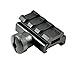 SNIPER Low Profile Riser Mount with 3 slots, Black Anodized, Quick Install