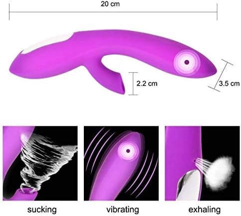 Clitorial Sucking Womanizer Toy Waterproof Wireless Clitorial Sucking Stimulation Toys Vibrate Oral Tongue Simulator, 8-Frequency Vibration Wand, Multi Speed for Adult Women Couples