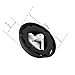 MAIRUI Wired Earbud Case Earphone Headphone Cord Organizer Earbuds Wrap Soft Silicone Magnetic Holder Storage Tangle Free Cable Winder(Black)