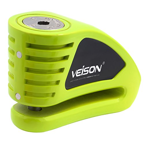Acekit Veison Brake Disc Lock 6MM Lock Pin With Remind Cable For Motorcycle And Bicycle (Green II) - Thumbnail 7