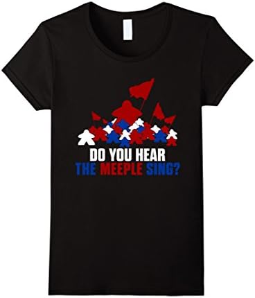 Women's Meeple Sing T-shirt XL Black
