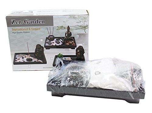 Tabletop Incense Burner Gifts & Decor Zen Garden Kit with Statue Candle Holder ~ USA SELLER!! (Buddha big)