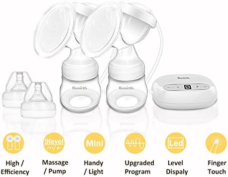 Double Electric Breast Pump,USB Portable Breast Pump ,for Breast Milk Suction and Breast Massager