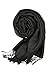 Achillea Two Tone Vintage Jacquard Paisley Pashmina Shawl Wrap Scarf (Black)