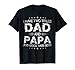 I Have Two Titles Dad And Papa Funny Tshirt Fathers Day Gift