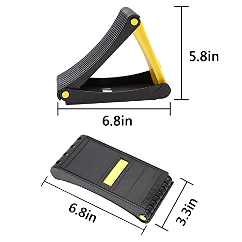 Homeon Wheels Folding Wheel Chocks Tire Chocks 2 Pack Car Stopper AntiSlip Block Wheel Block