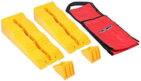 Pr1me Ramp Chock Multi-Leveling Blocks for RV and Trailer Wheels, for Camper RV Travel Trailer or Motorhome