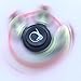 fabquality Cube Suction Cup Fidget Spinner Anti-Anxiety 360 Spin with Hand Stap + Minion Key Chain, ADHD Relieves Stress, Autism, Anxiety and Relax for Children and Adults