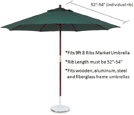 Amazon Com Formosa Covers 9ft Market Umbrella Replacement Canopy 8 Ribs Taupe Canopy Only Patio Umbrellas Garden Outdoor