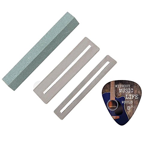 Fingerboard Guards and Guitar Fret File Cleaning Tool Set by Creanoso