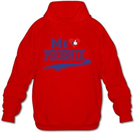 Moshiwenq Fb ME GUSTA PHOENIX Men's Hooded Sweater Size L Color Red